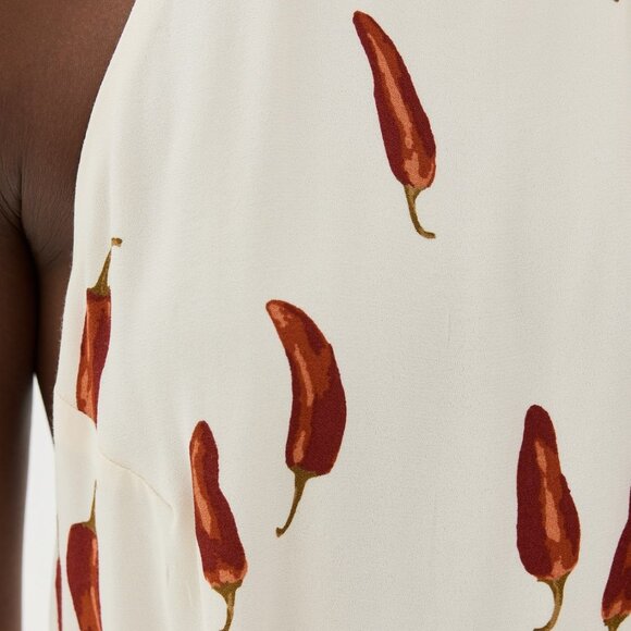 NWT Reformation Avielle Mini Dress - Jalapeno - Sz 6 - Picture 5 of 9